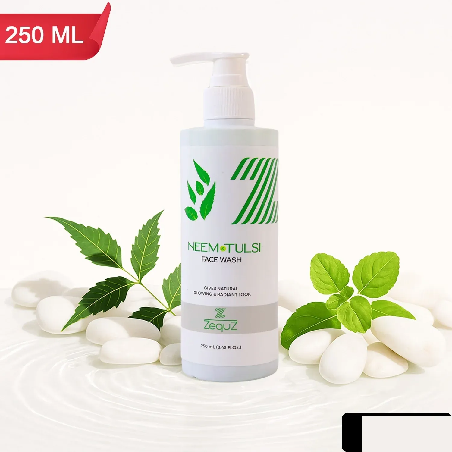 Zequz Neem & Tulsi Face Wash – 250ml Purifying Cleanser - Detailed Feature View 1