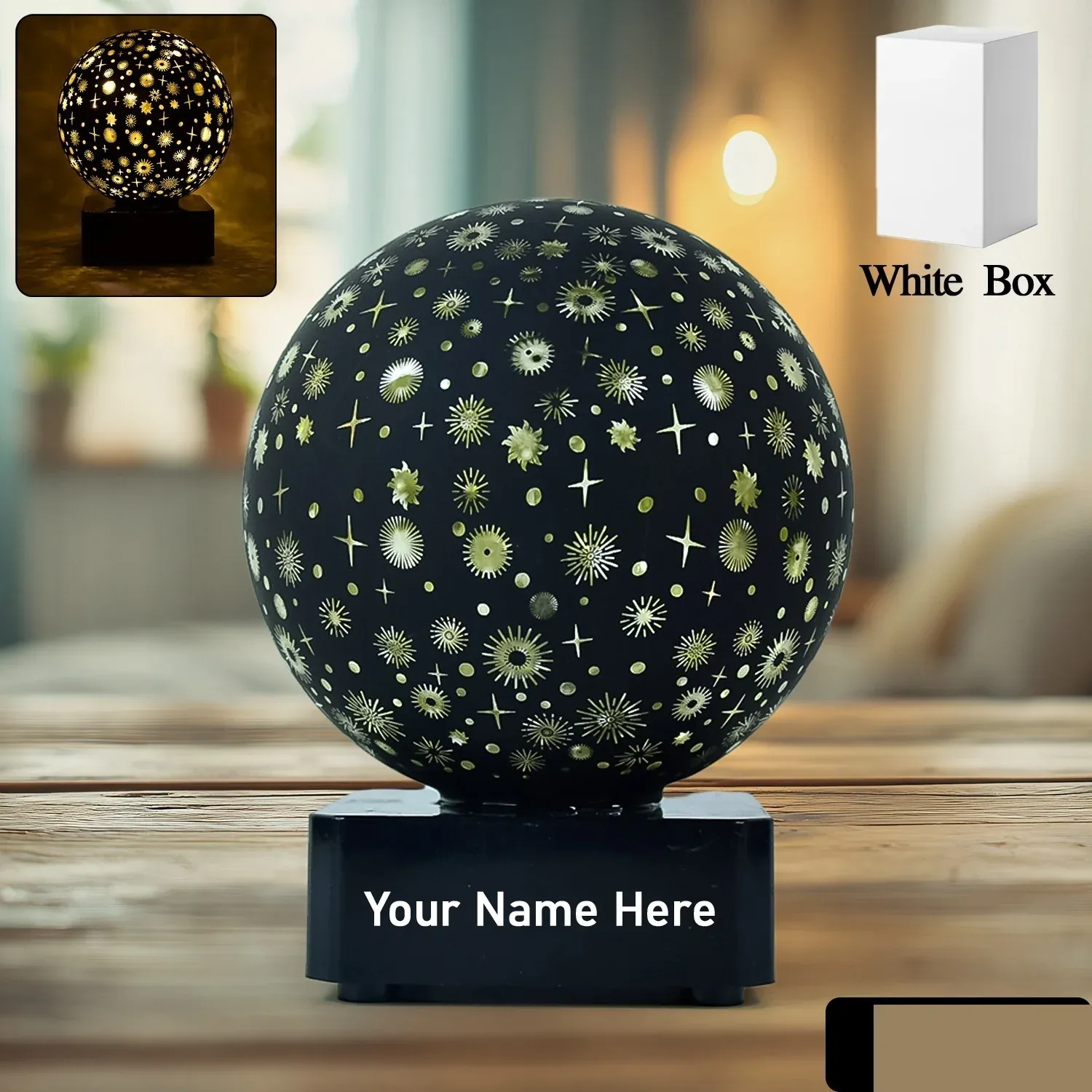 Customize Premium Award Style LED Night Lamp (1 Pc) - Detailed Feature View 1