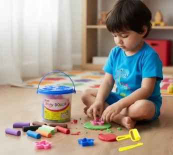 Frisky Dough Creative Clay Play Set with 10 Colours & Shape Cutters