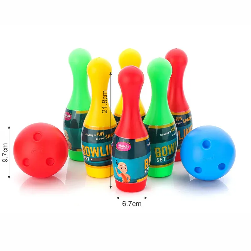 Aditi Kids Indoor Bowling Set with Colorful Pins & Soft Balls - Detailed Feature View 6