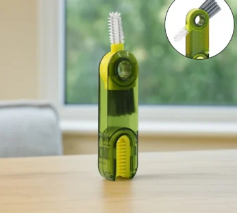 Multipurpose Cleaning Brush – Dual Head Scrubber for Bottles & Straws