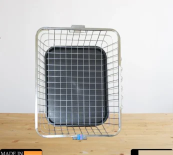 Stainless Steel Dish Drainer Rack with Drip Tray 57x45x19 cm