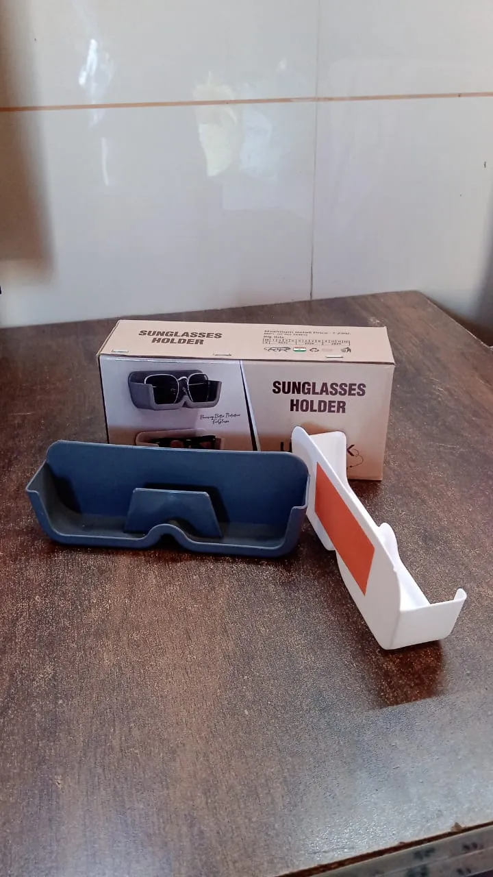 Sunglass Wall Organizer 2 Pc Set with Adhesive Stickers - Space Saving - Detailed Feature View 8
