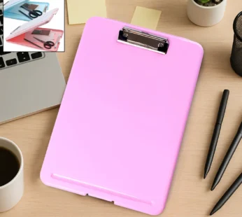 A4 Size Hard Plastic Clipboard File Folder (1 Pc)