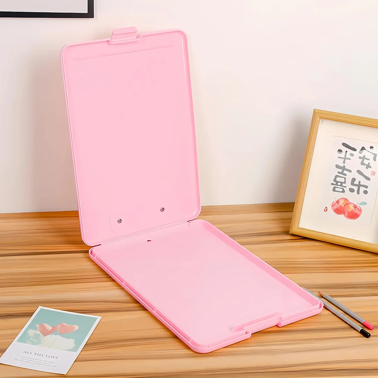 A4 Size Hard Plastic Clipboard File Folder (1 Pc) - Detailed Feature View 5