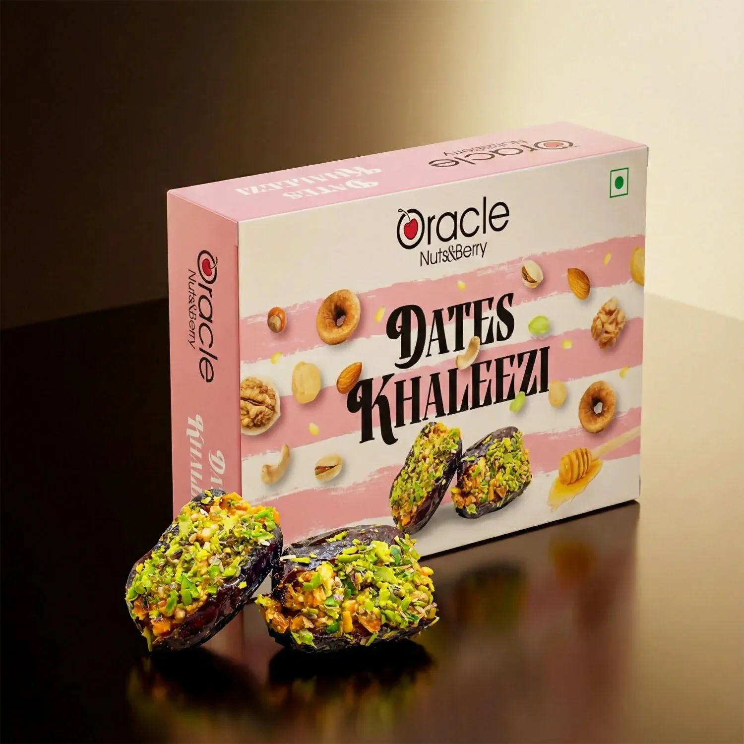 Premium Oracle Khaleezi Stuffed Dates with Nuts & Honey – 100g - Buy Online at Alikart