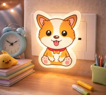 Adorable Dog Plug-In Night Light for Kids’ Bedroom