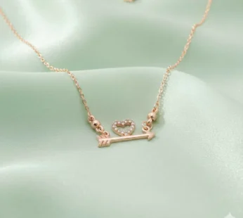Gold Plated Love Heart AD Pendant Necklace For women and girls