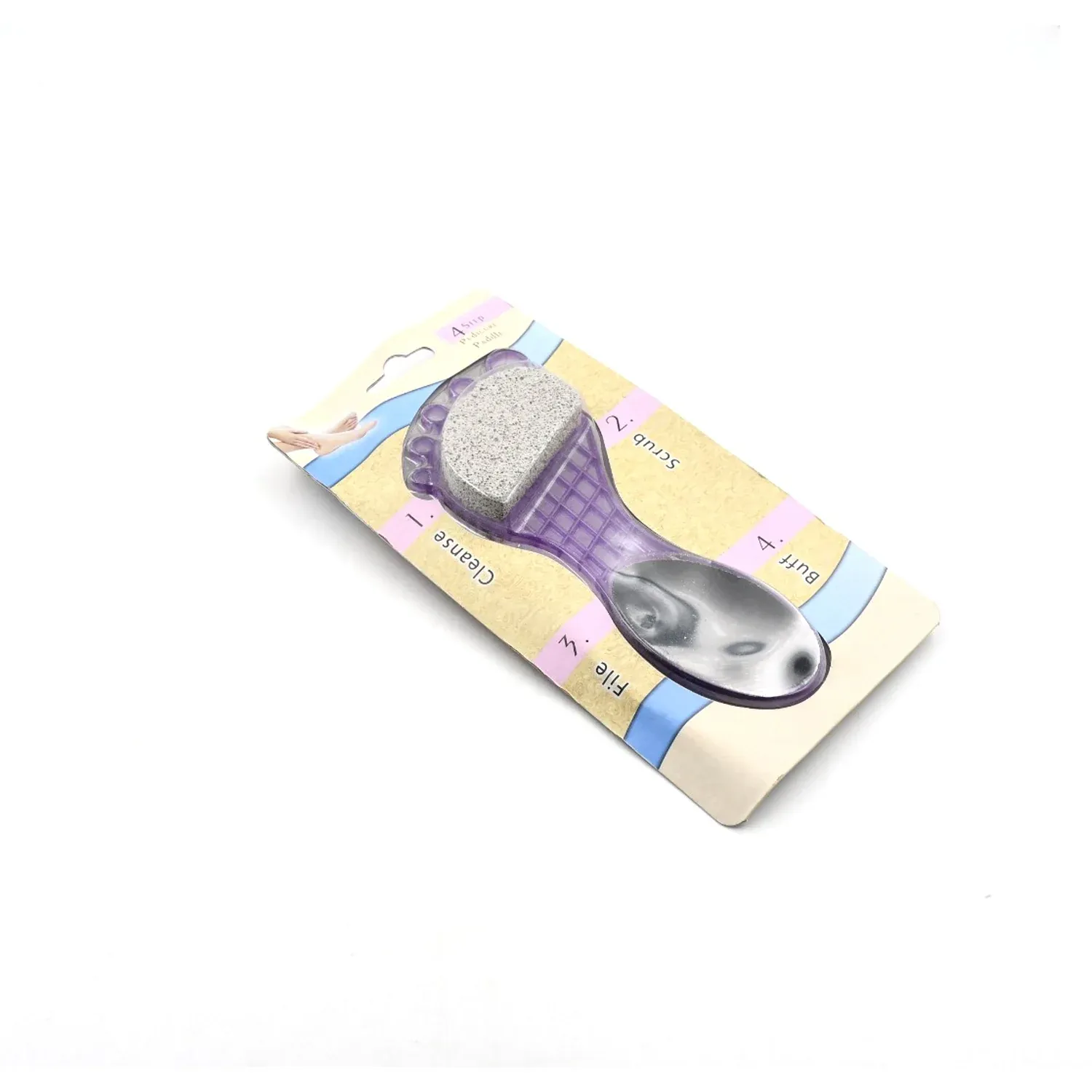 4-in-1 Pedicure Tool – Pumice & Emery File for Smooth Feet | VelvaBloom - Detailed Feature View 4