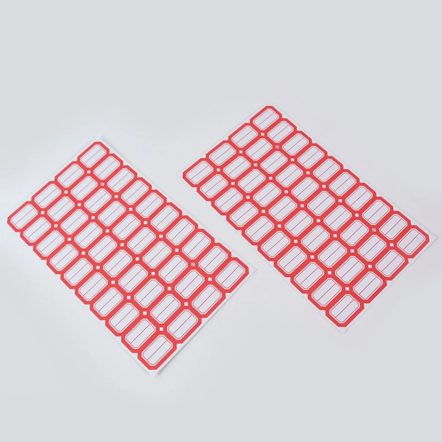 Multipurpose Blank Label Sticker Sheets with Red Border - 50 Sheets - Detailed Feature View 2