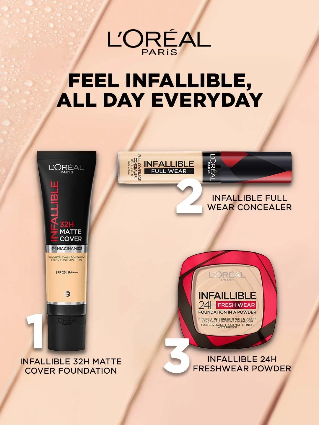 LOreal Paris Infallible Full Wear Maximum Coverage Concealer 10 ml - Amber 312 - Detailed Feature View 7