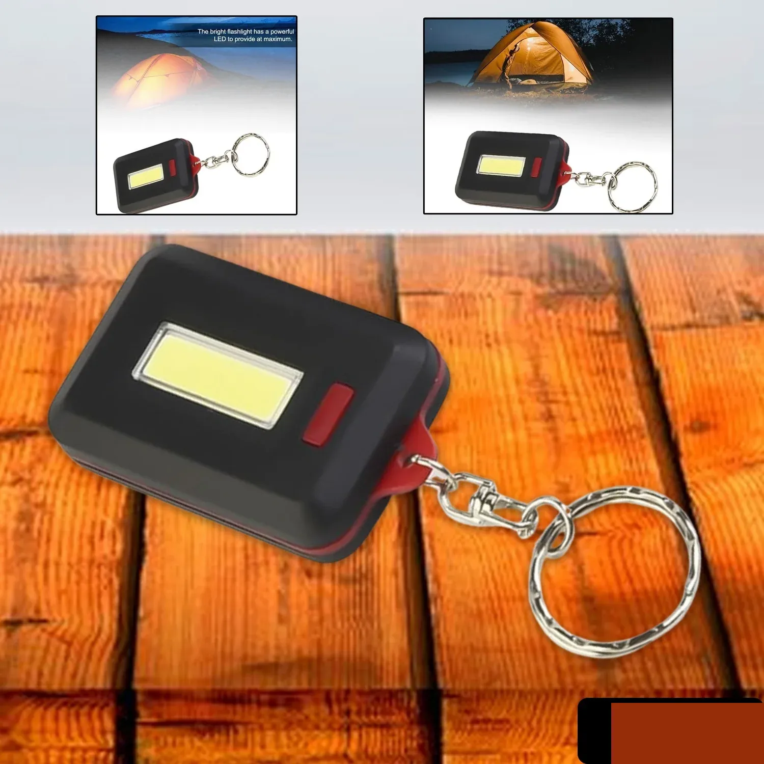 LED Keychain Light – Compact 3-Mode Mini Flashlight - Detailed Feature View 1