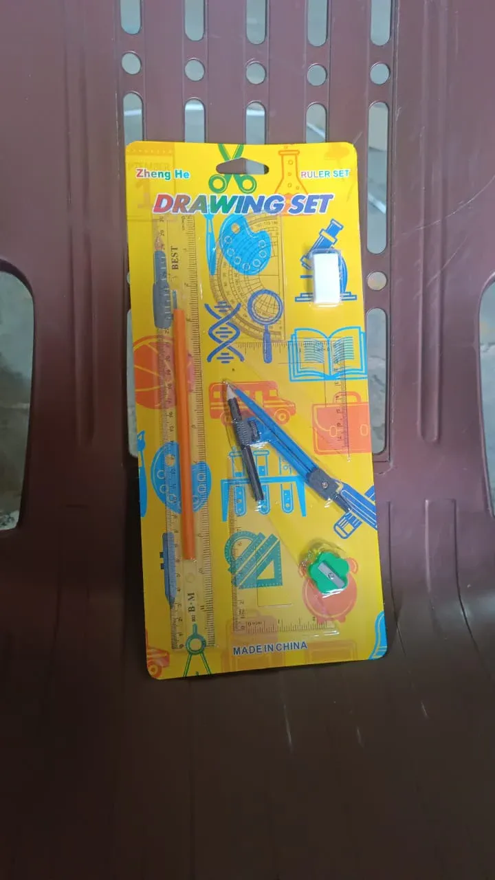9 in 1 Stationery Set for School Student Office, Draft Rulers - Detailed Feature View 6
