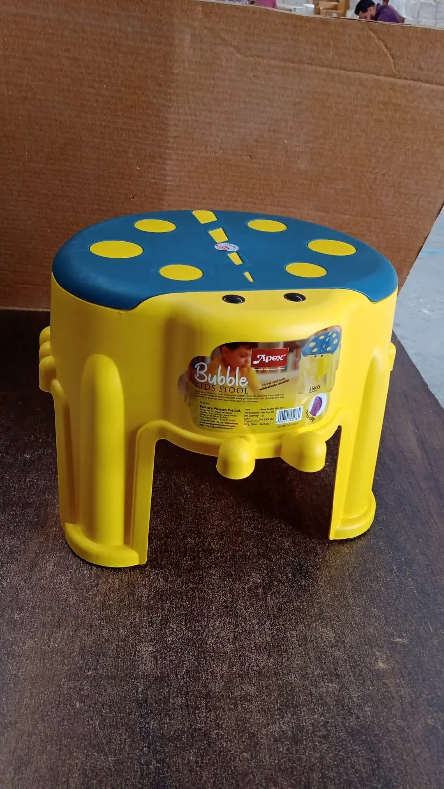 Kids Step Stool – Durable Apex Bubble Plastic with Non-Slip Seat - Detailed Feature View 6