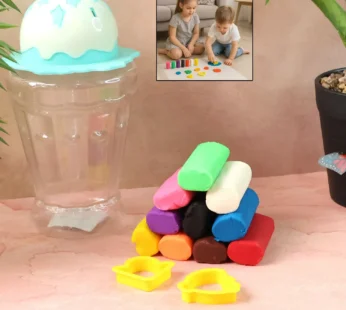 Khyati Frisky Dough 12 Color Set in Ice-Cream Cup Container