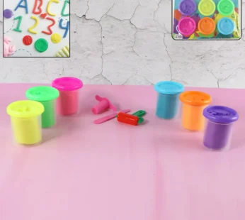 Khyati Frisky Dough Play Set 6 Vibrant Non-Sticky Modelling Clay  for Kids
