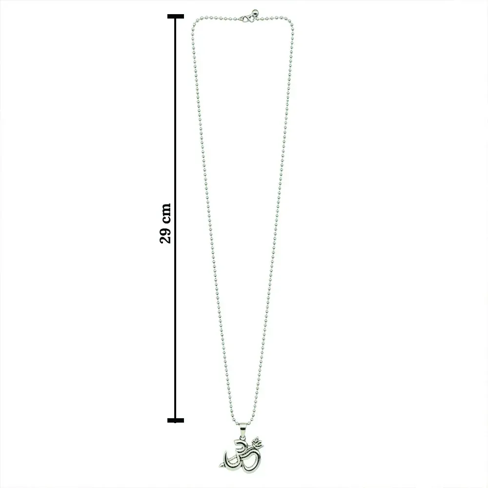 Sprititual Om and trishul Chain Pendnet - Detailed Feature View 6