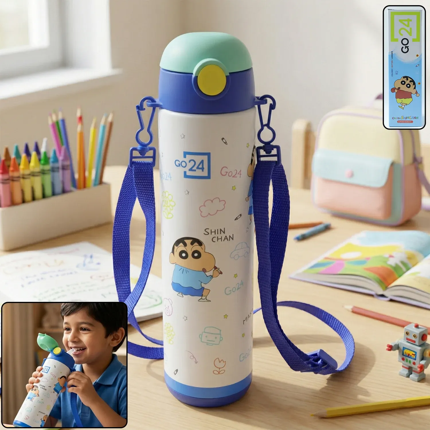 Premium Kids Stainless Steel Water Bottle – Leakproof & Eco-friendly Design - Buy Online at Alikart
