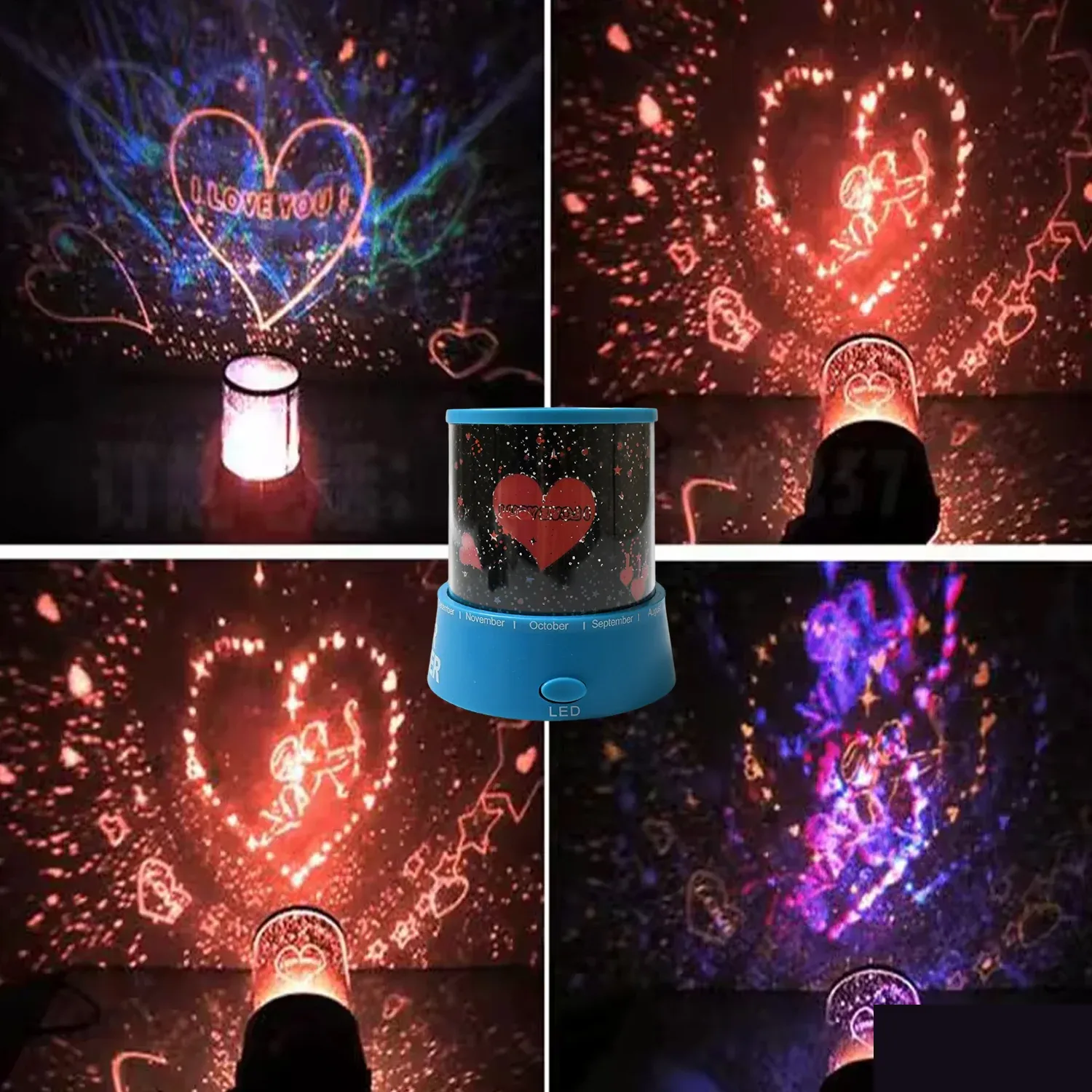 Rotating LED Star Projector Night Light with Music for Kids & Home Decor - Detailed Feature View 4