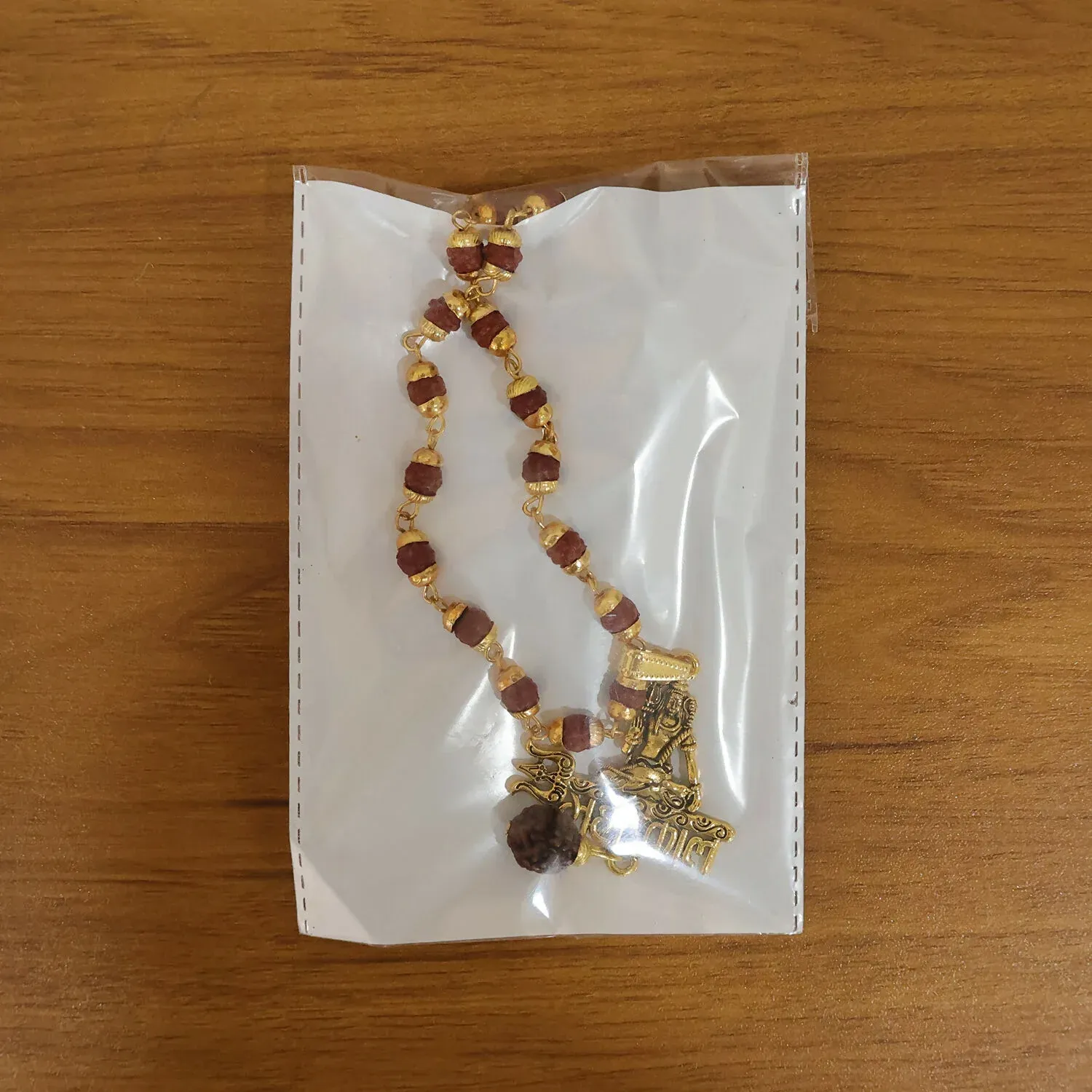 Mahakal Pendant with Rudraksha Necklace Mala - Detailed Feature View 5