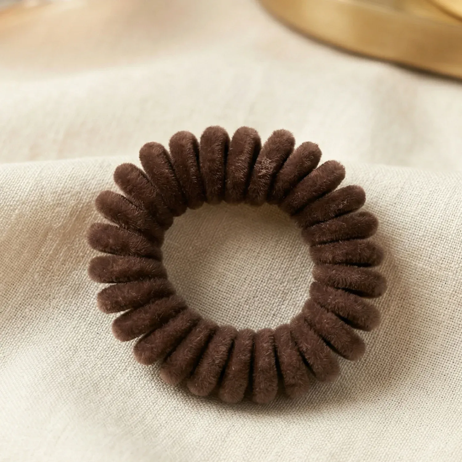 Soft Stretchable Telephone Wire Hair Band – No Crease & Comfortable Hold - Detailed Feature View 2