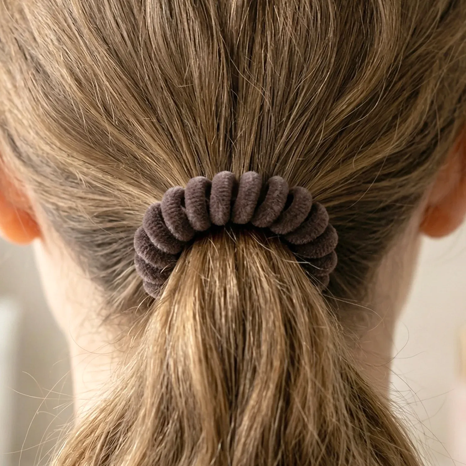 Soft Stretchable Telephone Wire Hair Band – No Crease & Comfortable Hold - Detailed Feature View 7