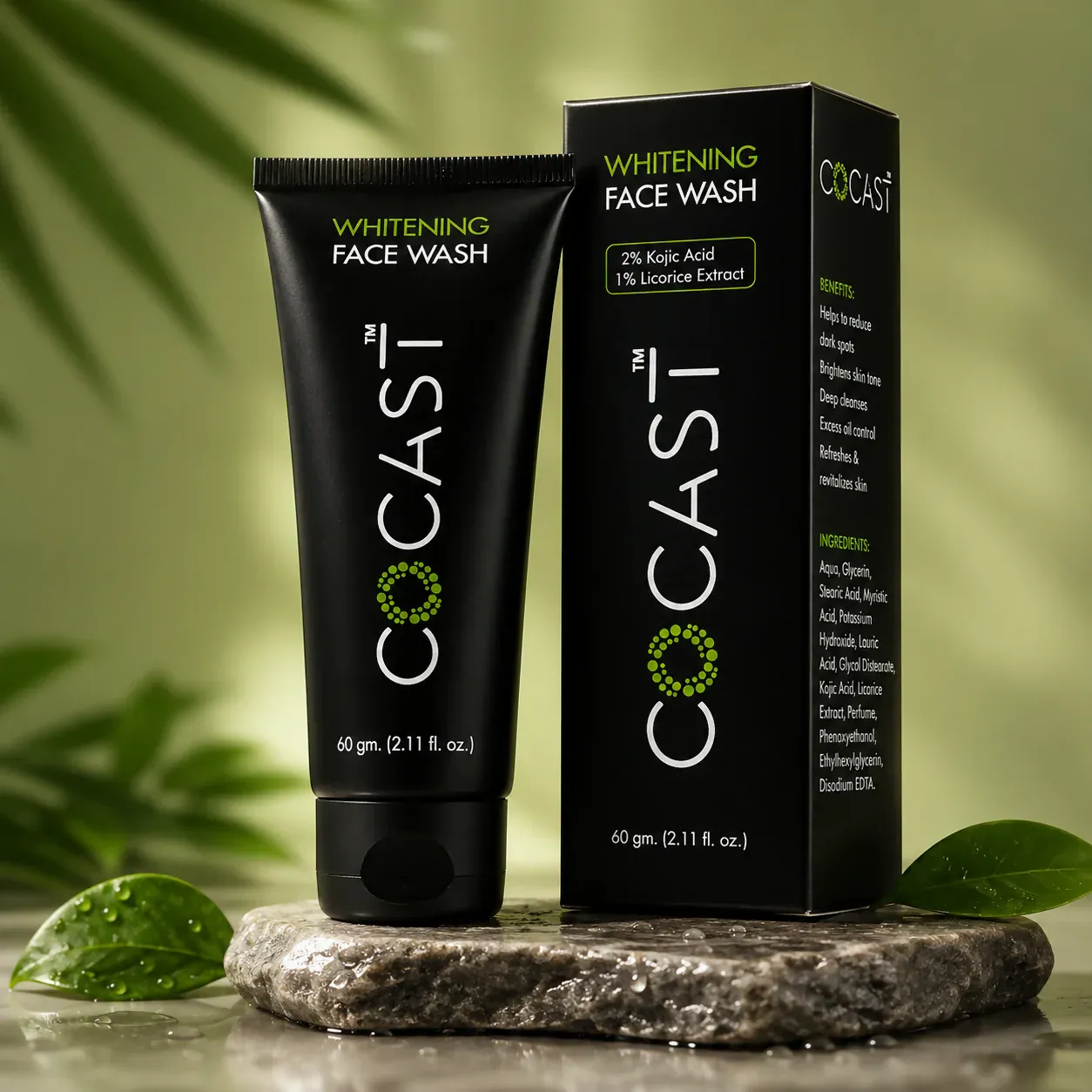 Cocast Whitening Face Wash for Radiant & Clear Skin (60 gm) - Detailed Feature View 1