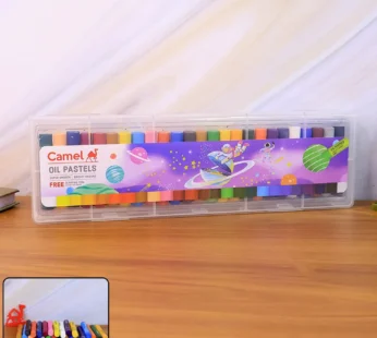 Camel Oil Pastels – 25 Vibrant Shades with Free Scraping Tool