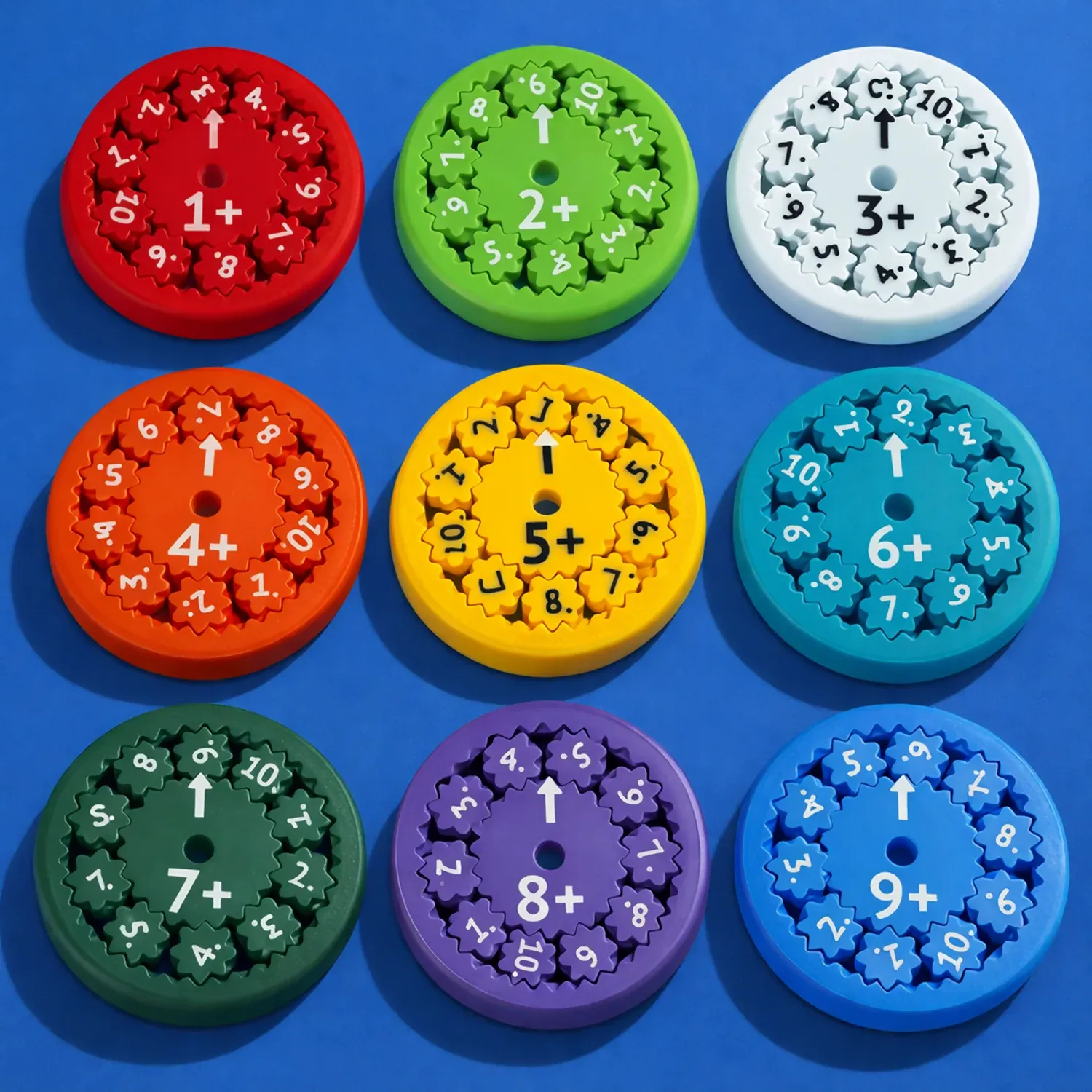 Premium Math Fact Fidget Spinners for Kids | Educational Addition and Subtraction Learning Toy (9 PC) - Buy Online at Alikart