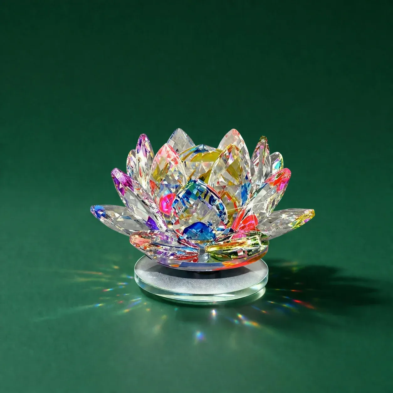Crystal Cut Decorative Glass Lamp Shade Table Decor Showpiece - Detailed Feature View 3