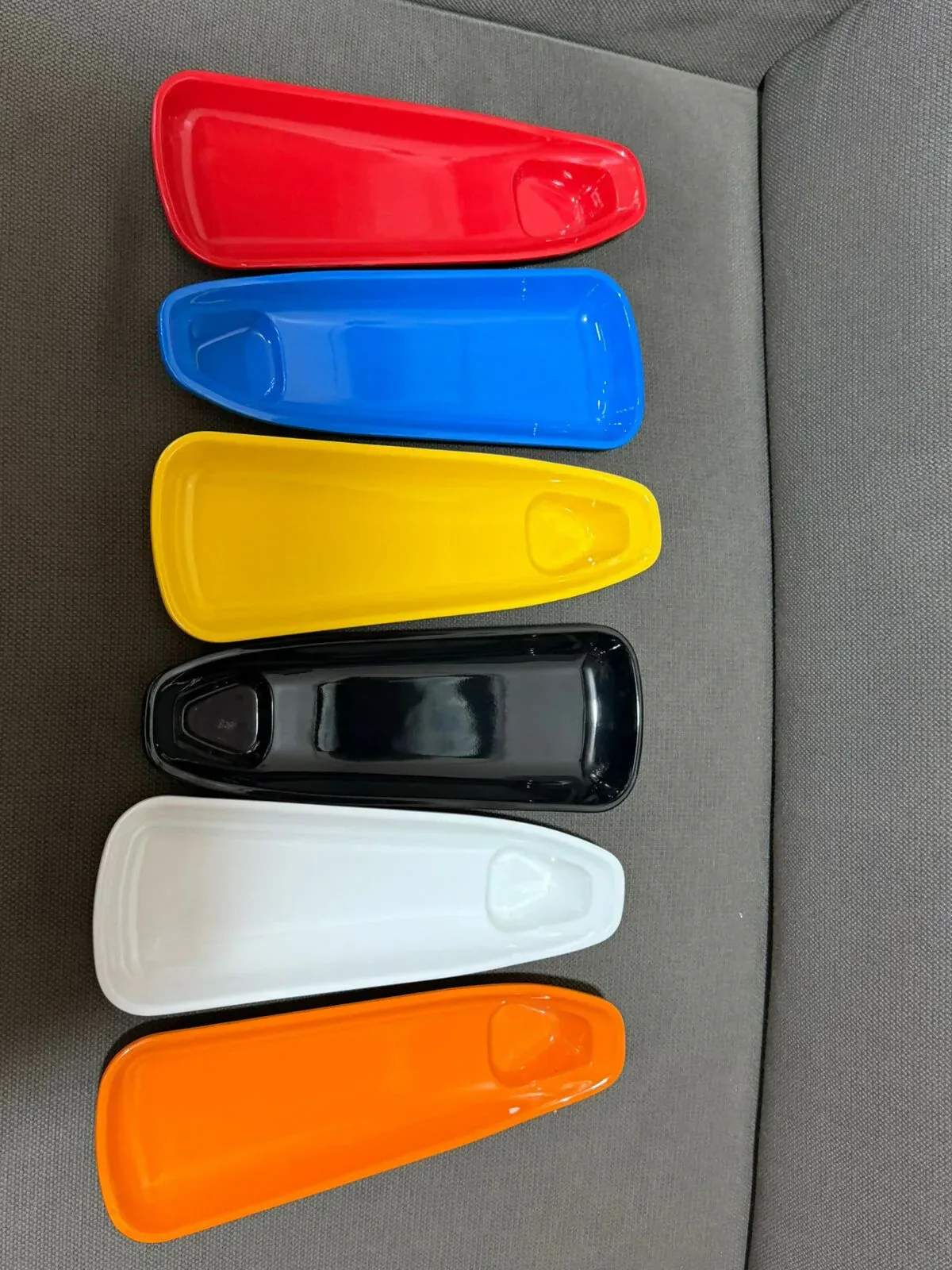 Vikas Melamine Chip & Dip Serving Tray Set - 6 Pieces, Vibrant Colors - Detailed Feature View 5