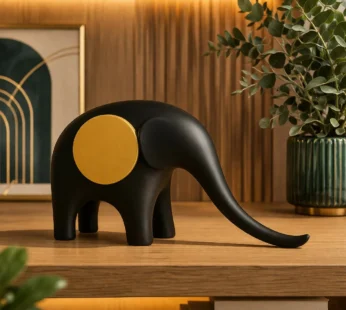 Modern Matte Finish Elephant Showpiece for Home Decor