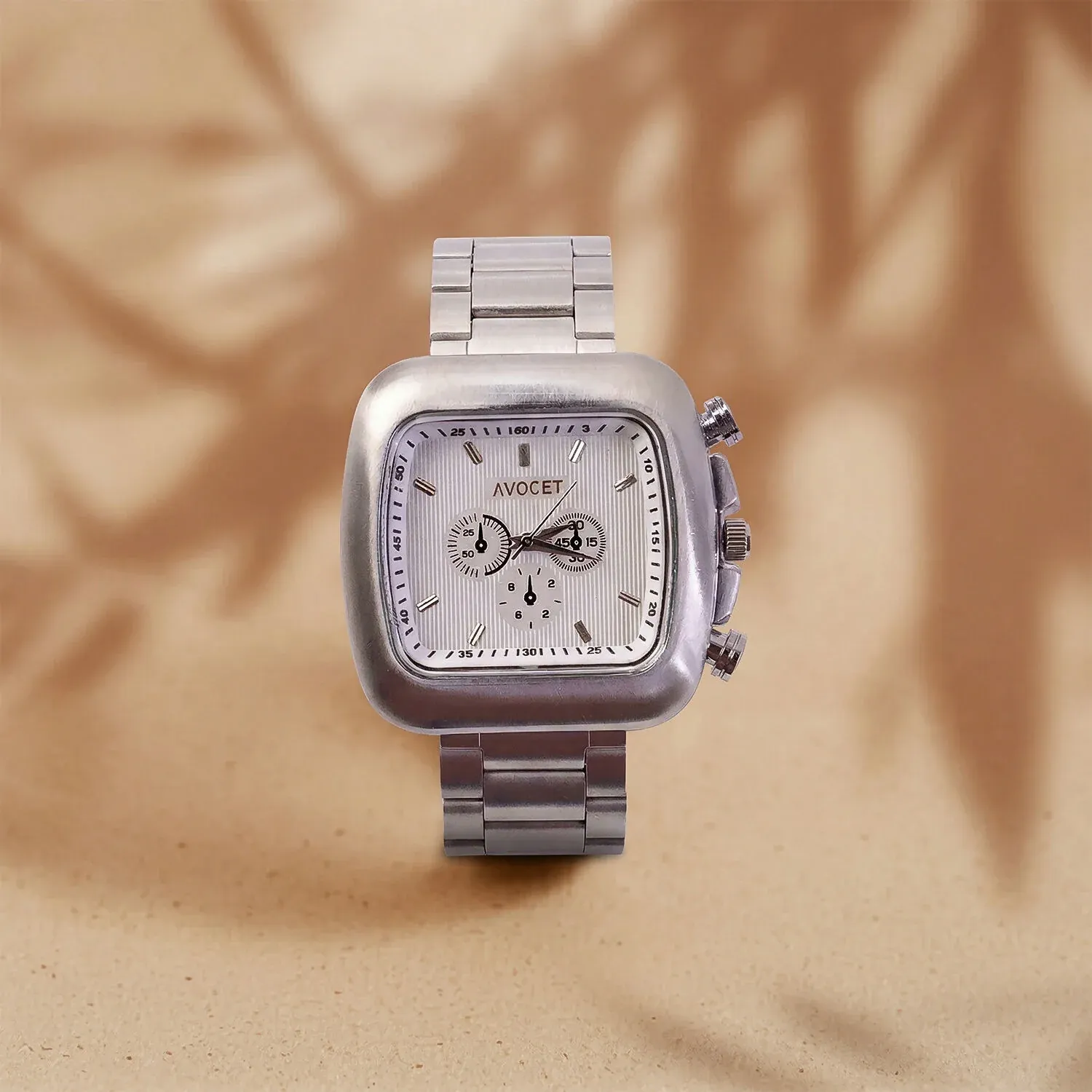 Premium Premium Square Dial Silver Metal Strap Analog Wrist Watch for Men - Buy Online at Alikart