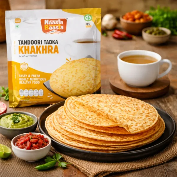 Naasta Baasta Tandoori Tadka Khakhra – Crispy Ready to Eat Snack (200 Gm)