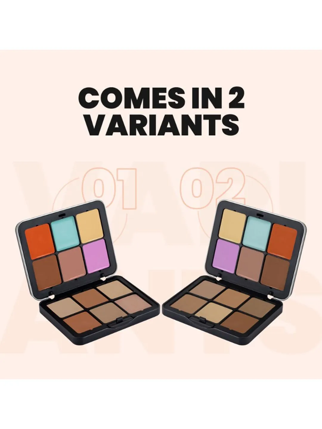 MARS Cover Rangers Concealer Color Corrector Contour Palette 24gm -02 - Detailed Feature View 5