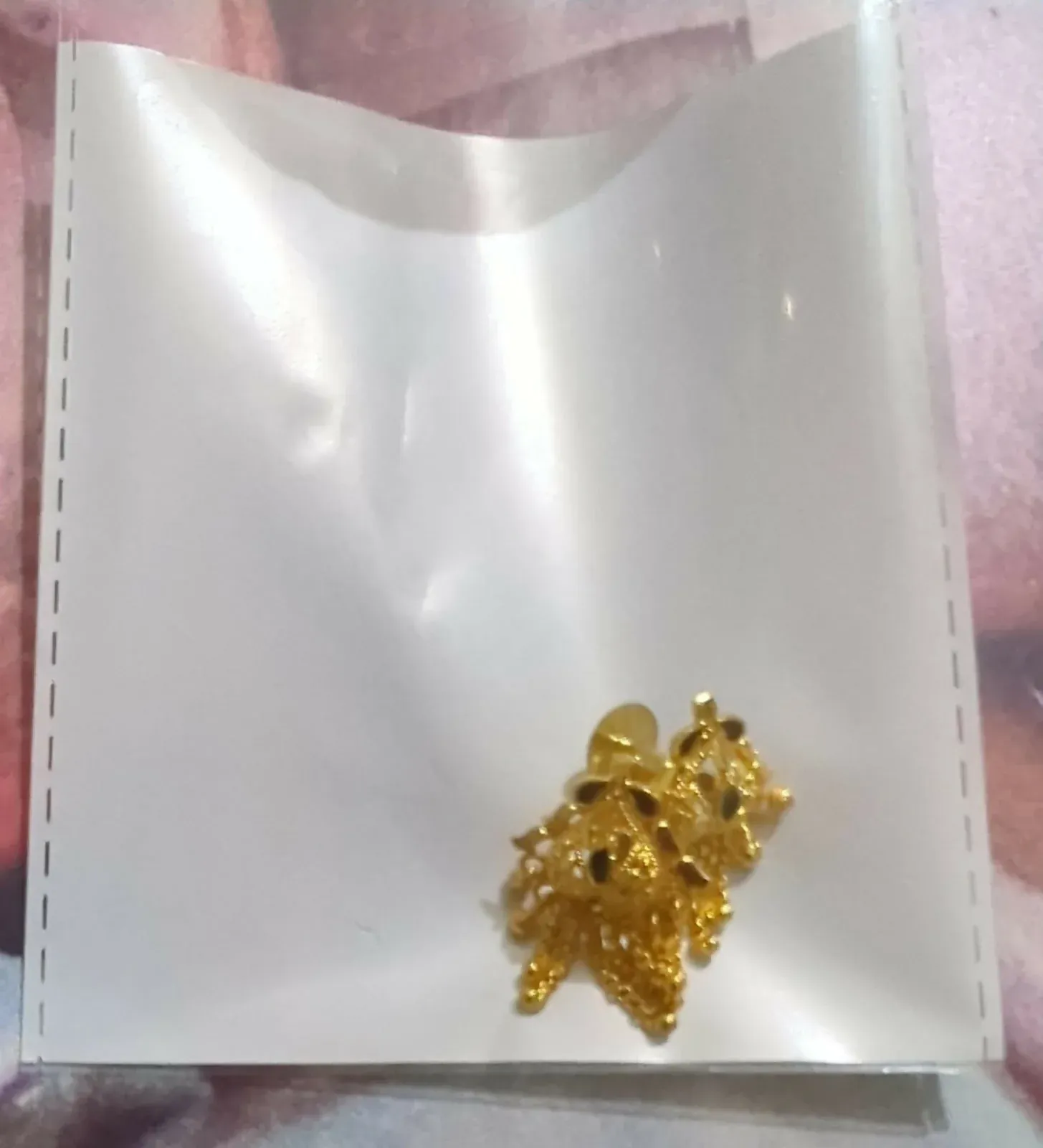 5 Line Side Latkan Golden Earrings with Mina for Women & Girls – Fancy Gift - Detailed Feature View 4