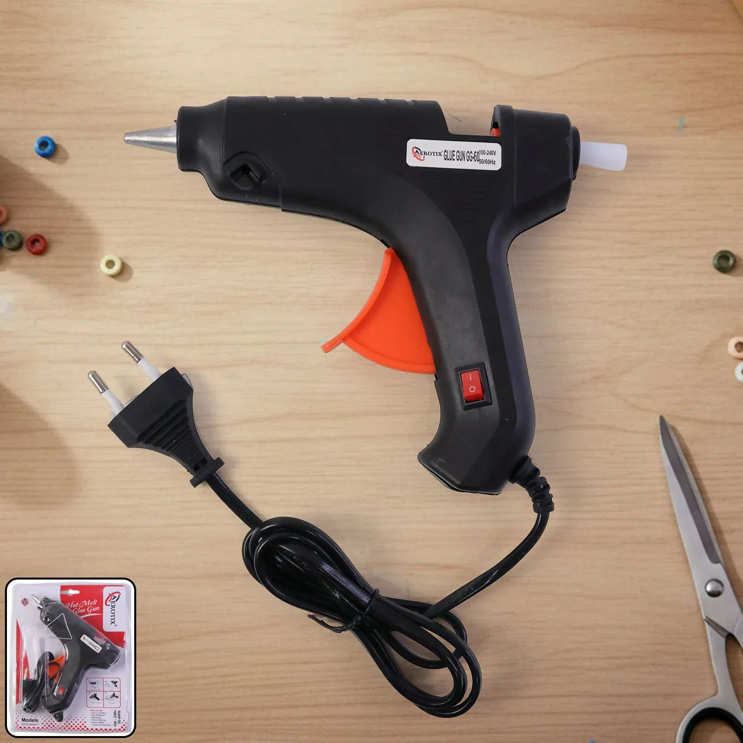 Premium 60W Electric Hot Melt Glue Gun for Craft & DIY Repairs - Buy Online at Alikart