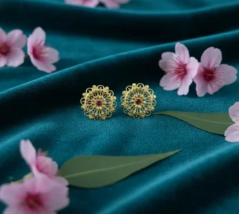 Party Wear Golden Jhumki | Elegant Ethnic Earrings for Girls