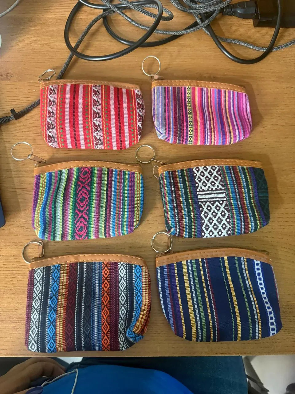 Ethnic Printed Coin Pouch with Keychain for Women and Girls (any one) - Detailed Feature View 6