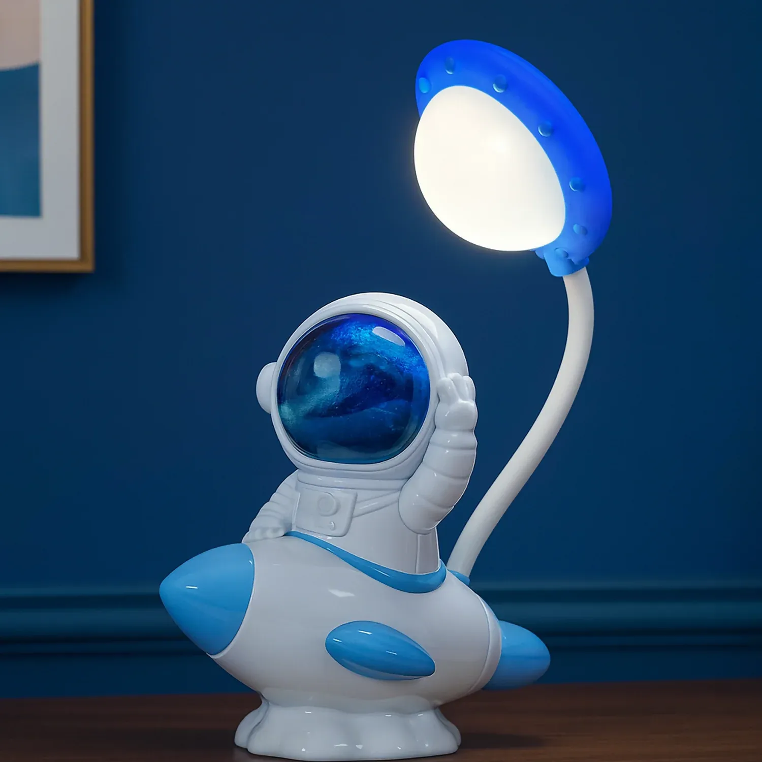 Premium Astronaut Desk Lamp for Kids, USB Powered Night Light, Study Table Lamp - Buy Online at Alikart