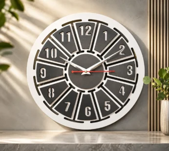 Imperial Segment Wall Clock | Premium Layered Designer Silent Home Décor Timepiece