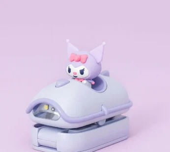 Purple Mini Folding LED Car Night Light with Clamp Base for Kids