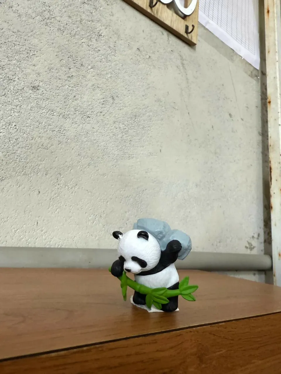 Panda Bamboo Resin Showpiece – Cute Mini Decorative Figurine - Detailed Feature View 4