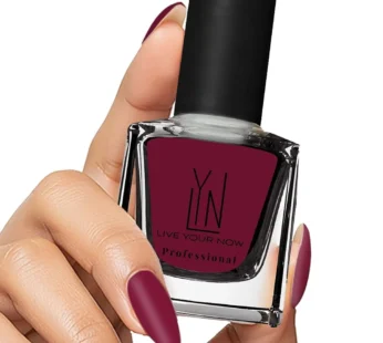 LYN LIVE YOUR NOW Long Lasting Fast Dry Nail Polish – Velvet Berry-12 ml