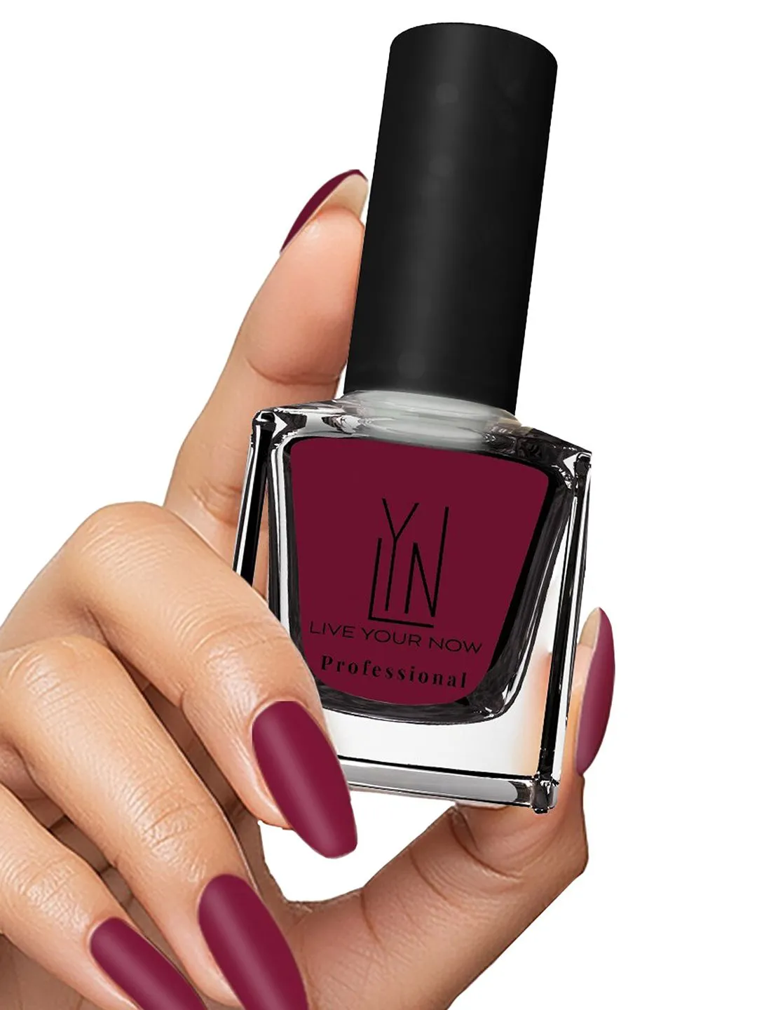 Premium LYN LIVE YOUR NOW Long Lasting Fast Dry Nail Polish - Velvet Berry-12 ml - Buy Online at Alikart