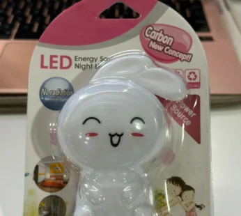 Cute Bunny Plug-In LED Night Light for Kids & Nursery