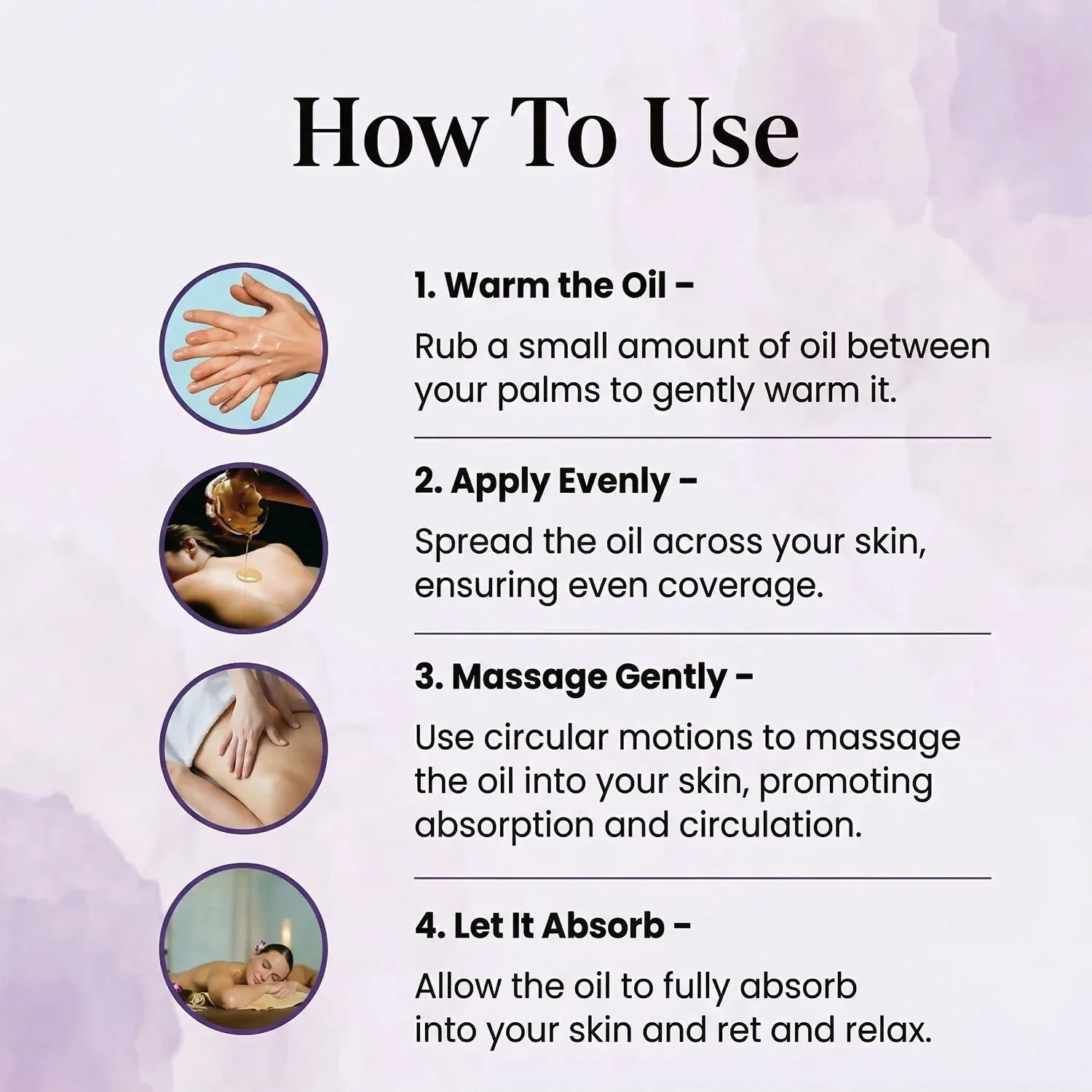 Cupid Revitalizing Massage Oil with Lavender & Loban Relaxing Body Care Oil (100 Ml) - Detailed Feature View 2