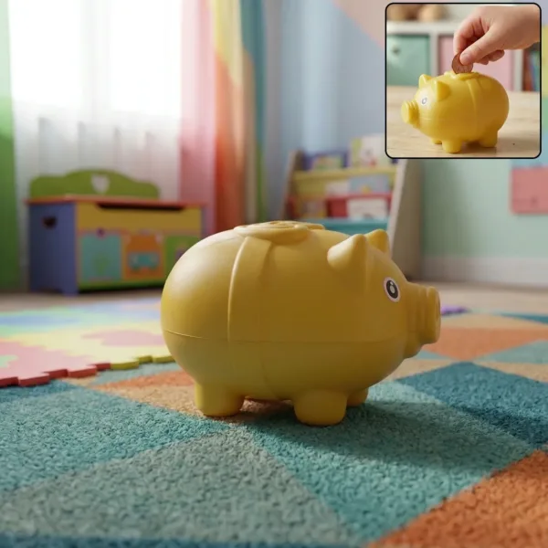 Small Piggy Money Bank Coin Saving Box for Kids