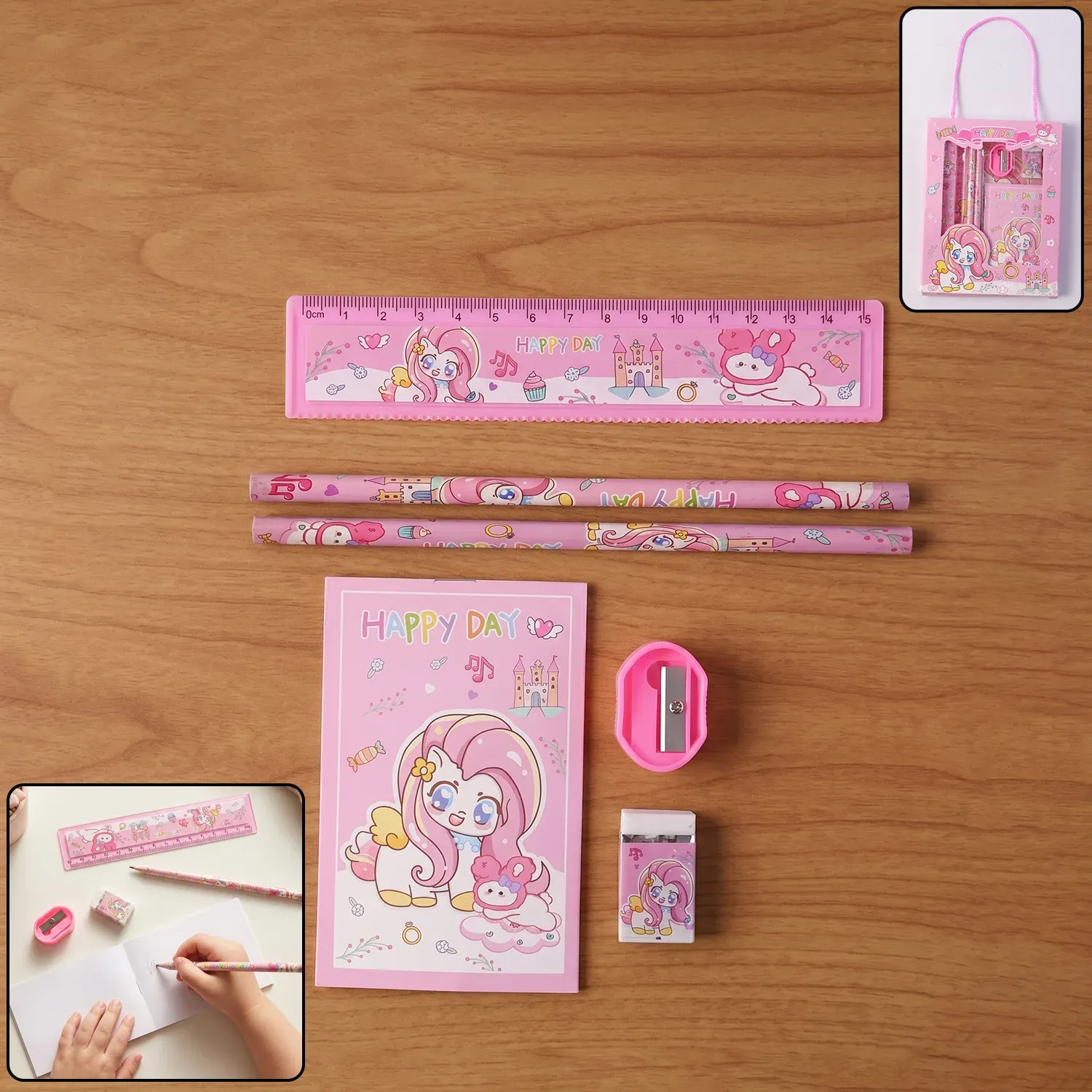 Premium Cartoon Stationery Gift Set - Cute Unicorn Design - Buy Online at Alikart