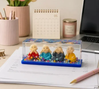 Mini Monk Paper Weight Decorative Desk Showpiece for Office & Home